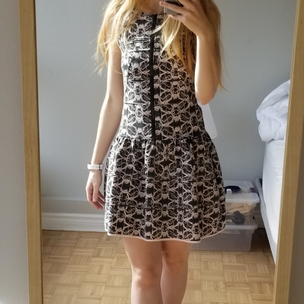 Pink and black Maje summer dress